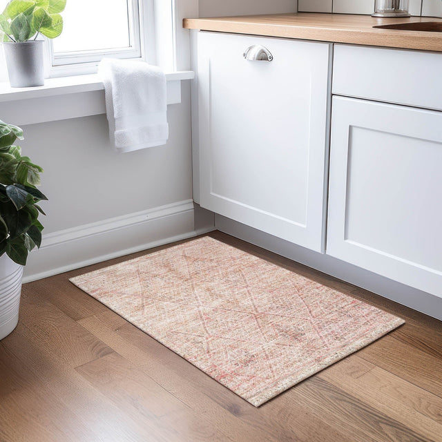 Dalyn Karaj KJ10 Pink Rug shown in a room