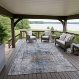 Dalyn Karaj KJ2 Blue Rug outdoor lifestyle image