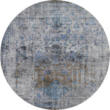 Dalyn Karaj KJ2 Blue Rug round rug