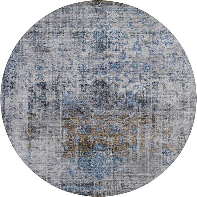 Dalyn Karaj KJ2 Blue Rug round rug