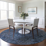 Dalyn Karaj KJ3 Blue Rug shown in a room