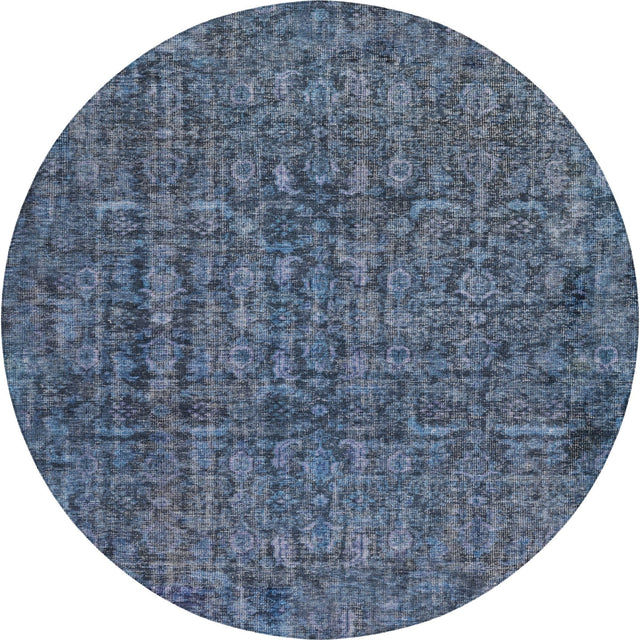 Dalyn Karaj KJ3 Blue Rug round rug