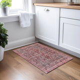 Dalyn Karaj KJ3 Pink Rug shown in a room