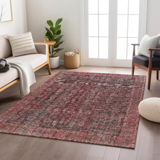 Dalyn Karaj KJ3 Pink Rug shown in a room
