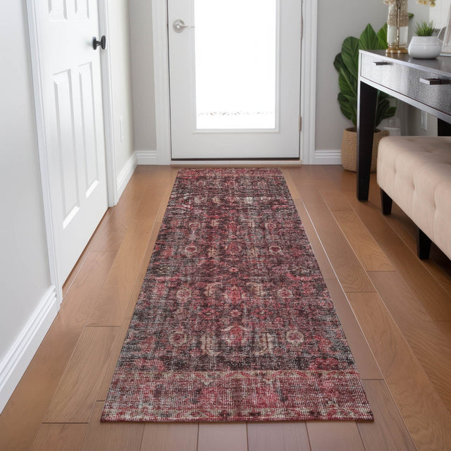 Dalyn Karaj KJ3 Pink Rug shown in a room