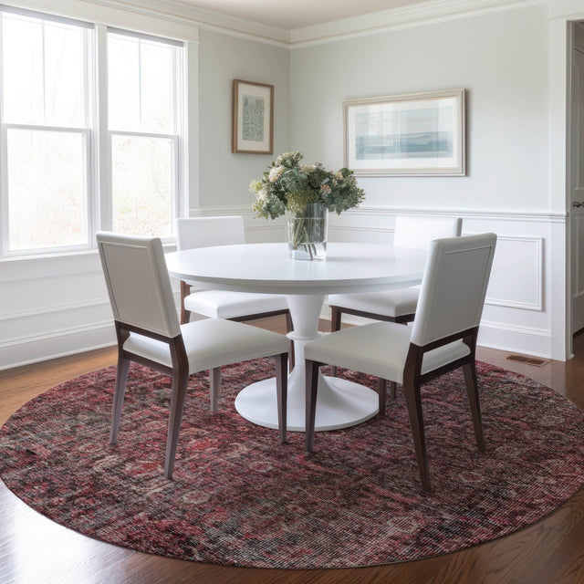 Dalyn Karaj KJ3 Pink Rug shown in a room