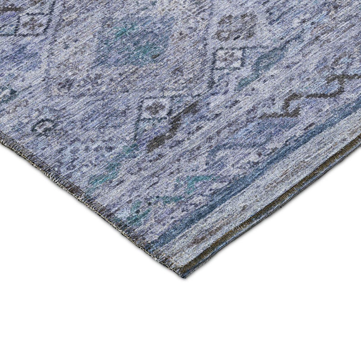 Dalyn Karaj KJ4 Blue Rug corner detail