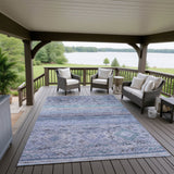 Dalyn Karaj KJ4 Blue Rug outdoor lifestyle image