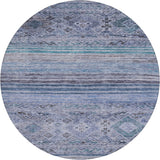 Dalyn Karaj KJ4 Blue Rug round rug