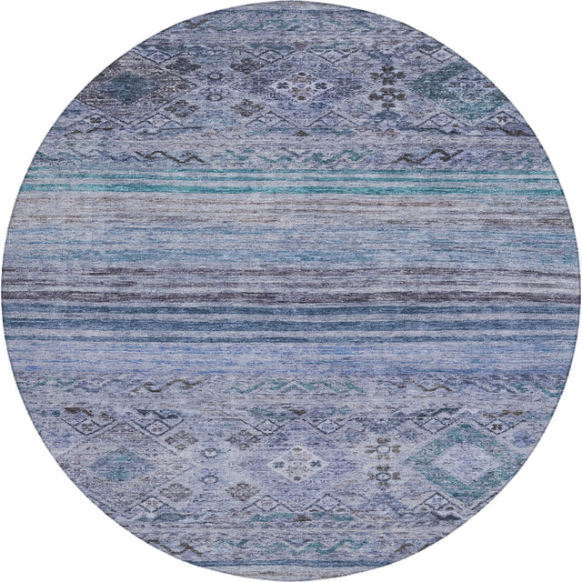 Dalyn Karaj KJ4 Blue Rug round rug