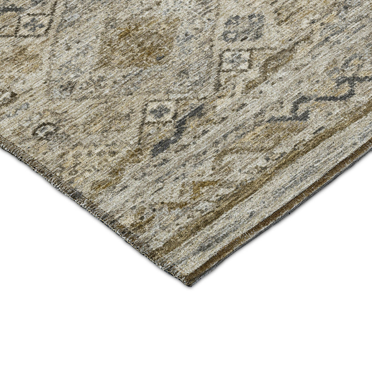 Dalyn Karaj KJ4 Brown Rug corner detail