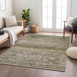 Dalyn Karaj KJ4 Brown Rug shown in a room