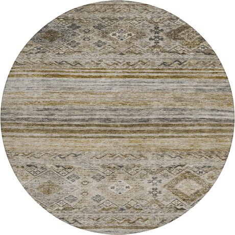 Dalyn Karaj KJ4 Brown Rug round rug
