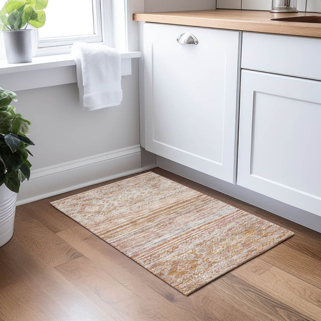 Dalyn Karaj KJ4 Copper Rug shown in a room