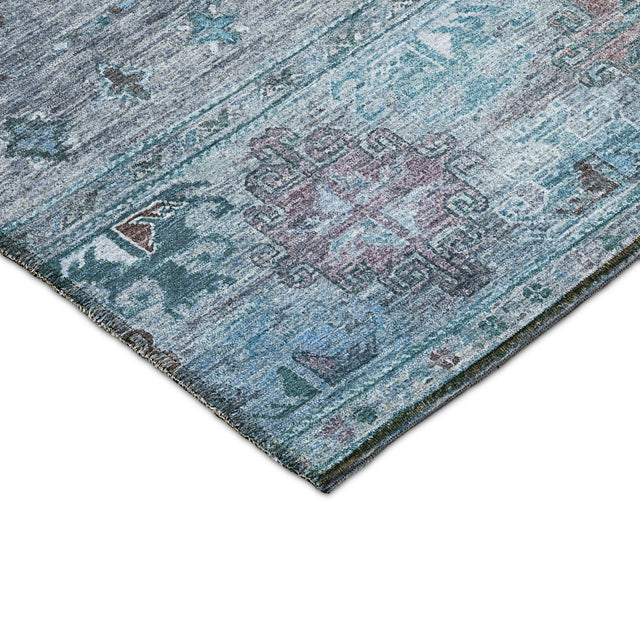 Dalyn Karaj KJ5 Blue Rug corner detail
