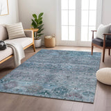 Dalyn Karaj KJ5 Blue Rug shown in a room