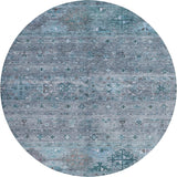 Dalyn Karaj KJ5 Blue Rug round rug
