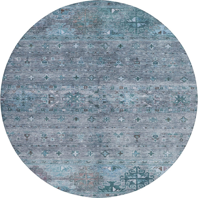 Dalyn Karaj KJ5 Blue Rug round rug