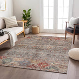 Dalyn Karaj KJ5 Gray Rug shown in a room