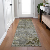 Dalyn Karaj KJ5 Pewter Rug shown in a room