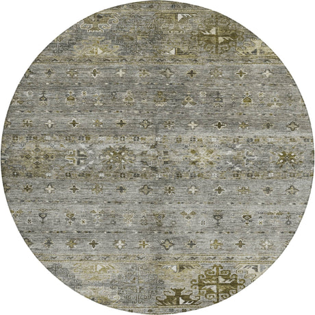 Dalyn Karaj KJ5 Pewter Rug round rug