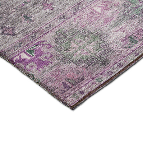 Dalyn Karaj KJ5 Purple Rug corner detail