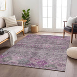 Dalyn Karaj KJ5 Purple Rug shown in a room