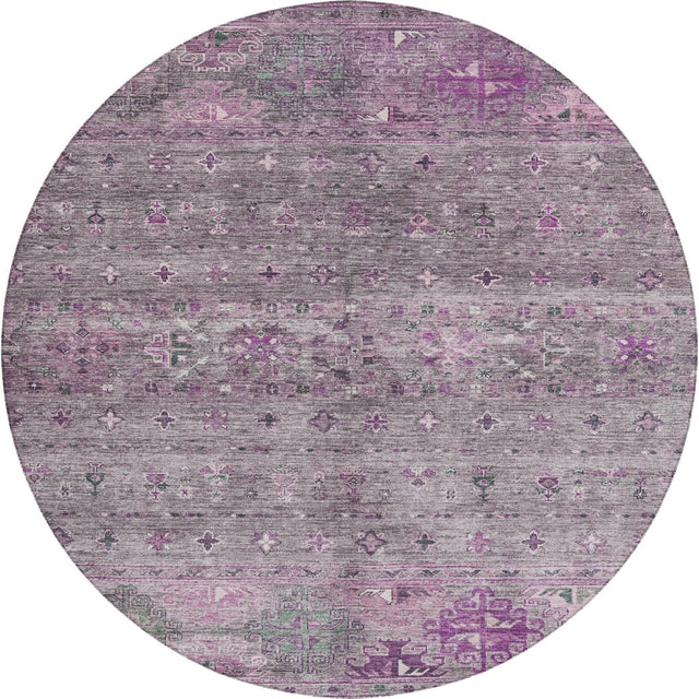 Dalyn Karaj KJ5 Purple Rug round rug