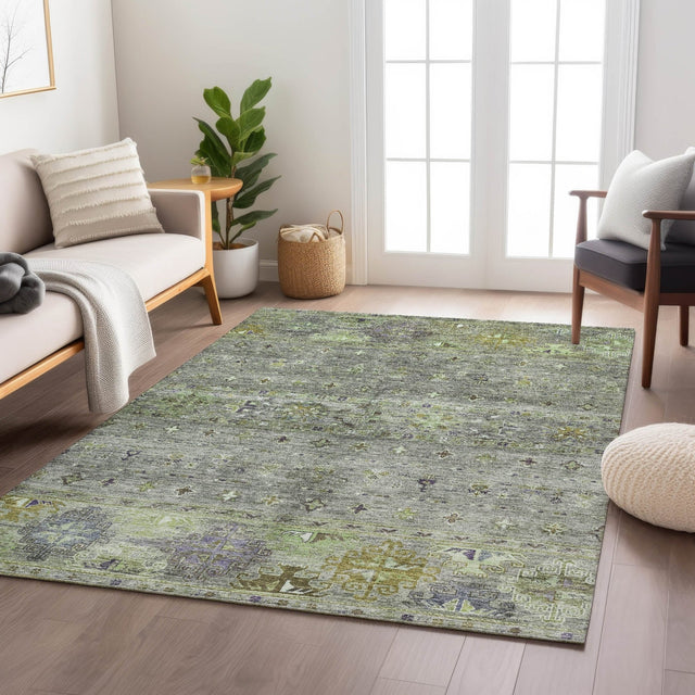 Dalyn Karaj KJ5 Sage Rug shown in a room
