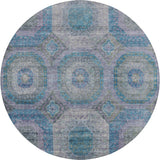 Dalyn Karaj KJ6 Blue Rug round rug