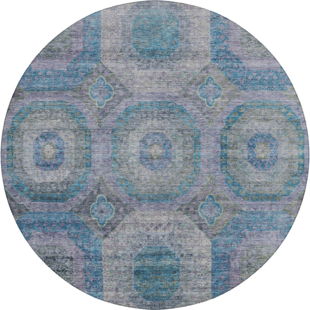 Dalyn Karaj KJ6 Blue Rug round rug