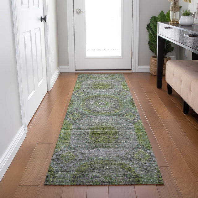 Dalyn Karaj KJ6 Olive Rug shown in a room