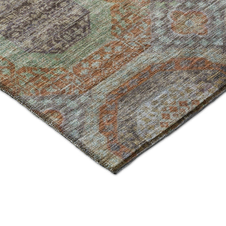 Dalyn Karaj KJ6 Paprika Rug corner detail