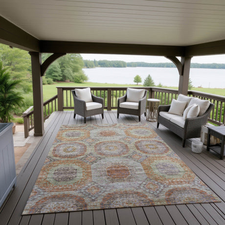 Dalyn Karaj KJ6 Paprika Rug outdoor lifestyle image