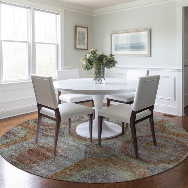 Dalyn Karaj KJ6 Paprika Rug shown in a room
