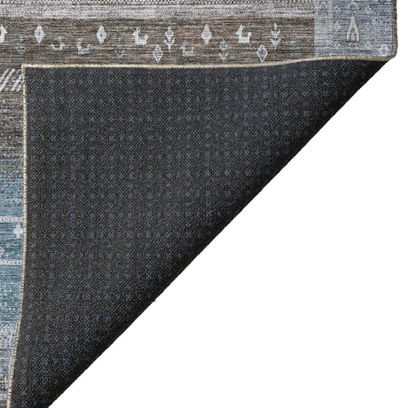 Dalyn Karaj KJ7 Blue Rug backing detail