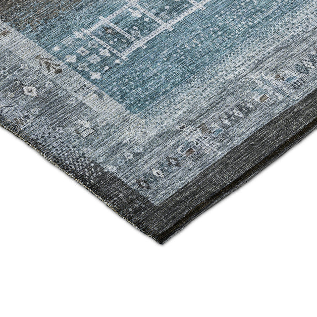 Dalyn Karaj KJ7 Blue Rug corner detail