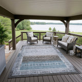 Dalyn Karaj KJ7 Blue Rug outdoor lifestyle image