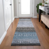 Dalyn Karaj KJ7 Blue Rug shown in a room