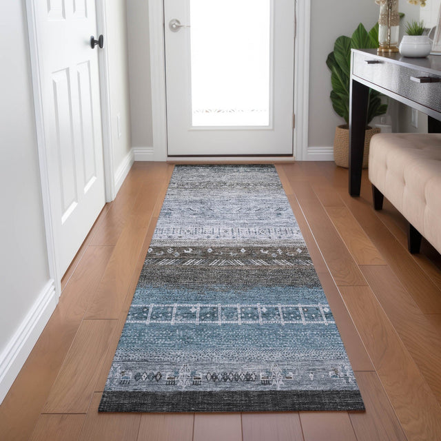 Dalyn Karaj KJ7 Blue Rug shown in a room