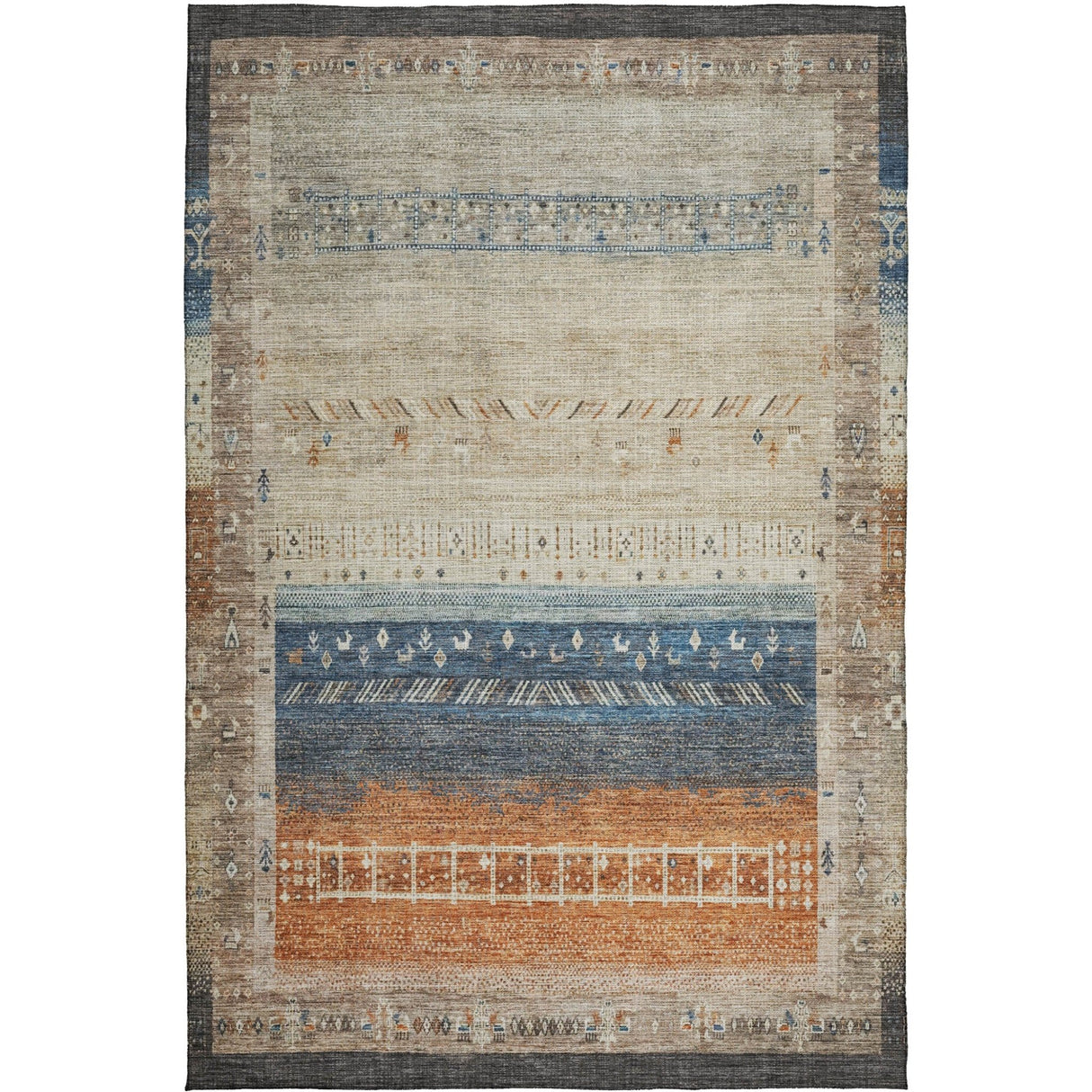 Dalyn Karaj KJ7 Brown Rug main image