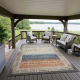 Dalyn Karaj KJ7 Brown Rug outdoor lifestyle image