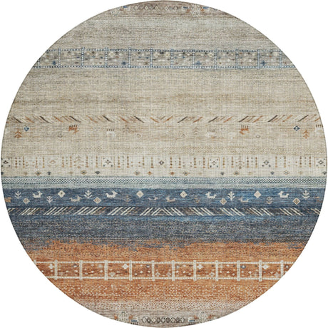 Dalyn Karaj KJ7 Brown Rug round rug