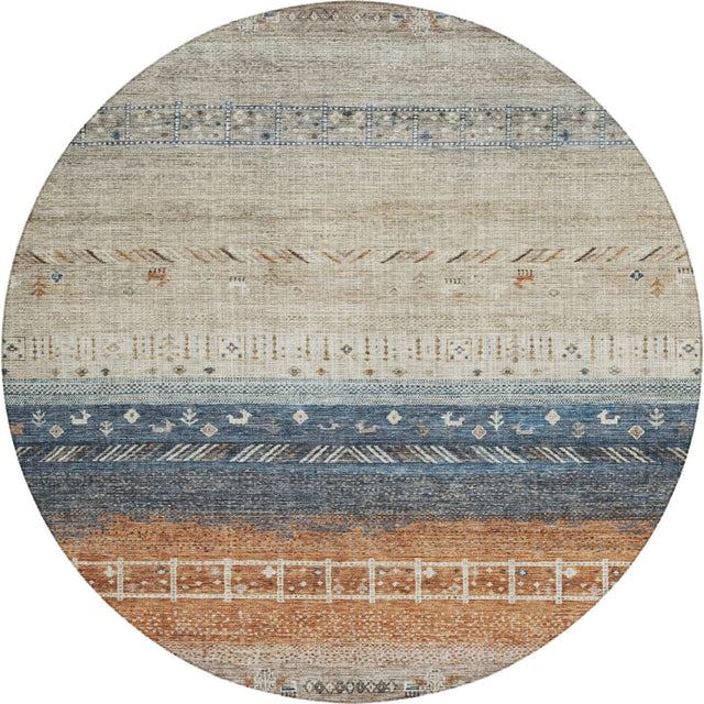 Dalyn Karaj KJ7 Brown Rug round rug