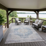 Dalyn Karaj KJ8 Blue Rug outdoor lifestyle image
