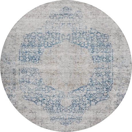 Dalyn Karaj KJ8 Blue Rug round rug