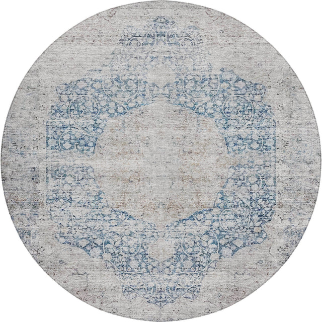 Dalyn Karaj KJ8 Blue Rug round rug