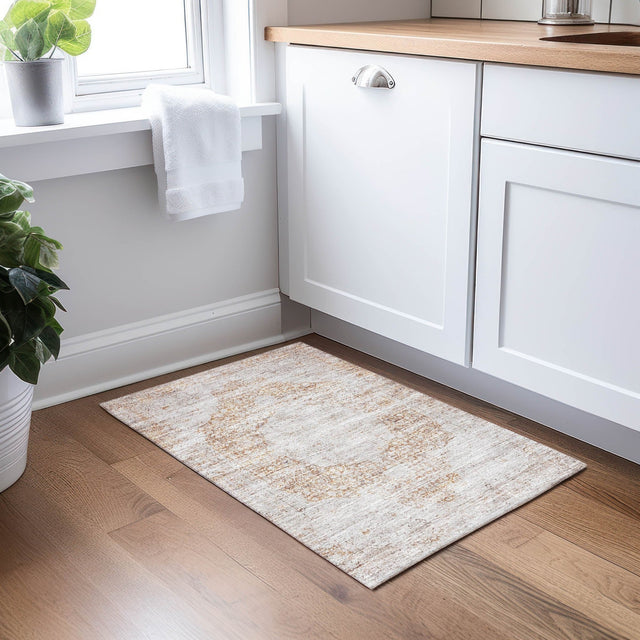 Dalyn Karaj KJ8 Copper Rug shown in a room