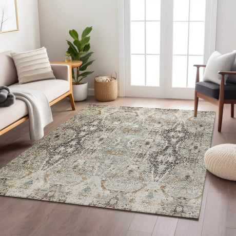 Dalyn Karaj KJ9 Linen Rug shown in a room