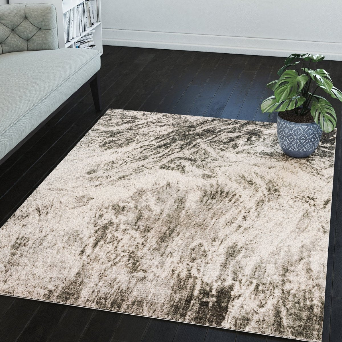 Dalyn Karma Km17 Grey Rug.